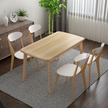 A&0913北歐簡約實木餐台飯桌