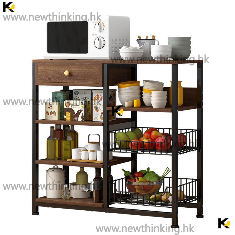 A&1000廚房置物架 多功能儲物架 落地式置物架 多用途收納架