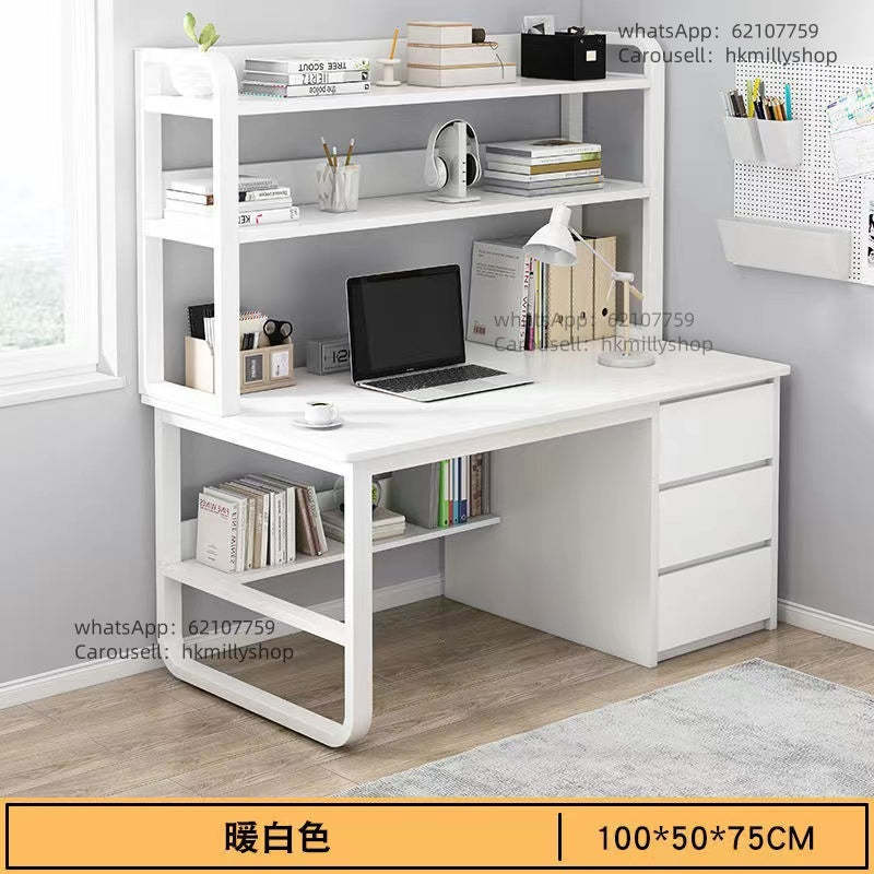 A&5006台式電腦枱 電腦桌 辦公枱 辦公桌 書桌 寫字台 書架一體桌 兒童學習桌 書枱