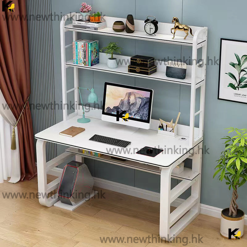 A&5005台式電腦枱 電腦桌 辦公枱 辦公桌 書桌 寫字台 書架一體桌 兒童學習桌 書枱