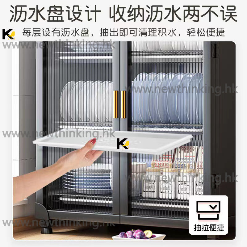 A&0727廚房碗櫃 瀝水架 收納架 廚房置物架 收納盒 實用實惠碗碟櫃 茶水櫃 杯子盤子收納盒