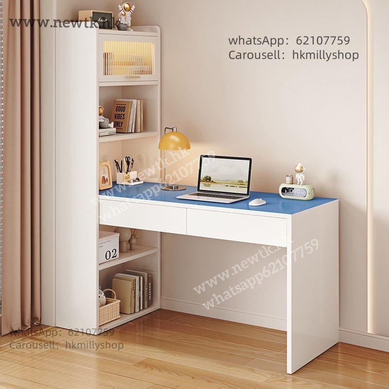 A&5115實木松木書桌書櫃組合櫃 書架落地架 學習台 寫字枱 化妝檯 轉角書枱