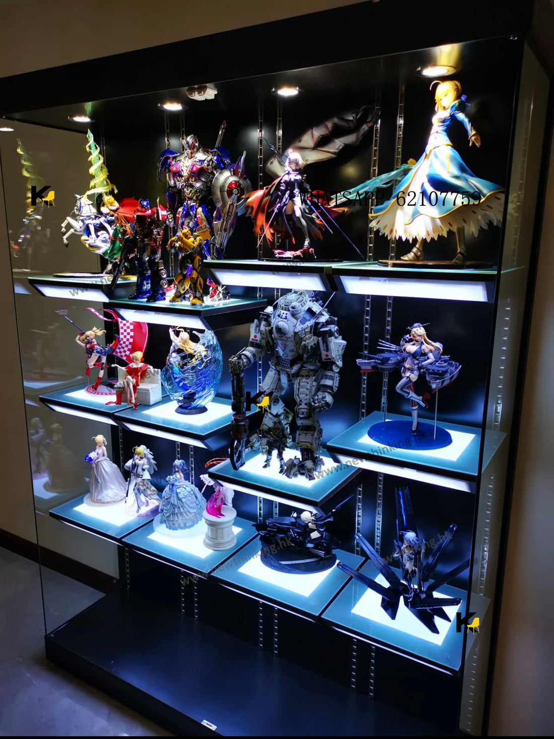 A&5171手辦櫃可定制尺寸 整裝發貨展示櫃 積木櫃 玻璃櫃 透明櫃 動漫櫃 樂高櫃 模型櫃 玩具櫃 飾櫃