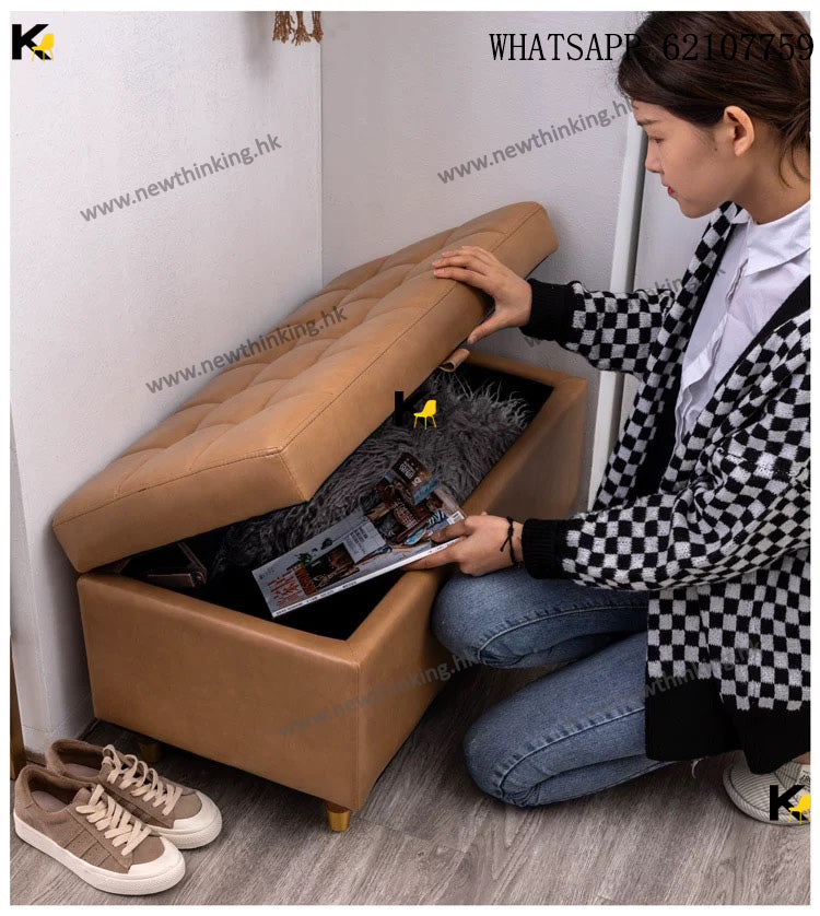 A&0464儲物凳 換鞋凳 門店沙發凳 長條椅 長條凳 矮凳 皮質小凳子 穿鞋凳