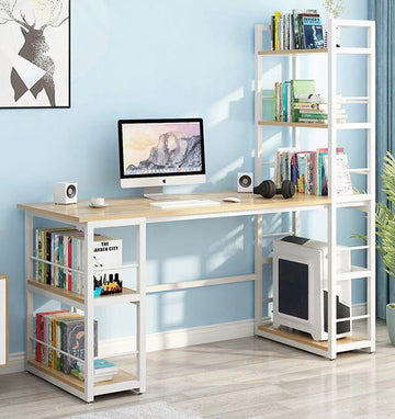 A&0072電腦枱 台式書桌書架組合一體櫃