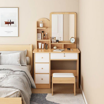 A&0208梳妝枱 化妝檯 臥室床頭櫃 收納櫃 超強收納置物櫃 落地櫃 梳妝桌 化妝桌