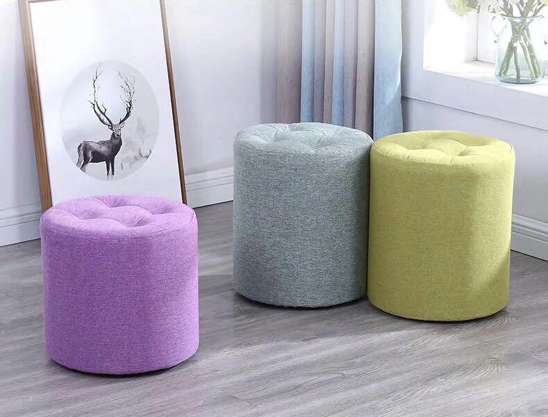 A&0841小圓凳子 矮凳 換鞋凳 梳化凳 小板凳 布藝可拆洗