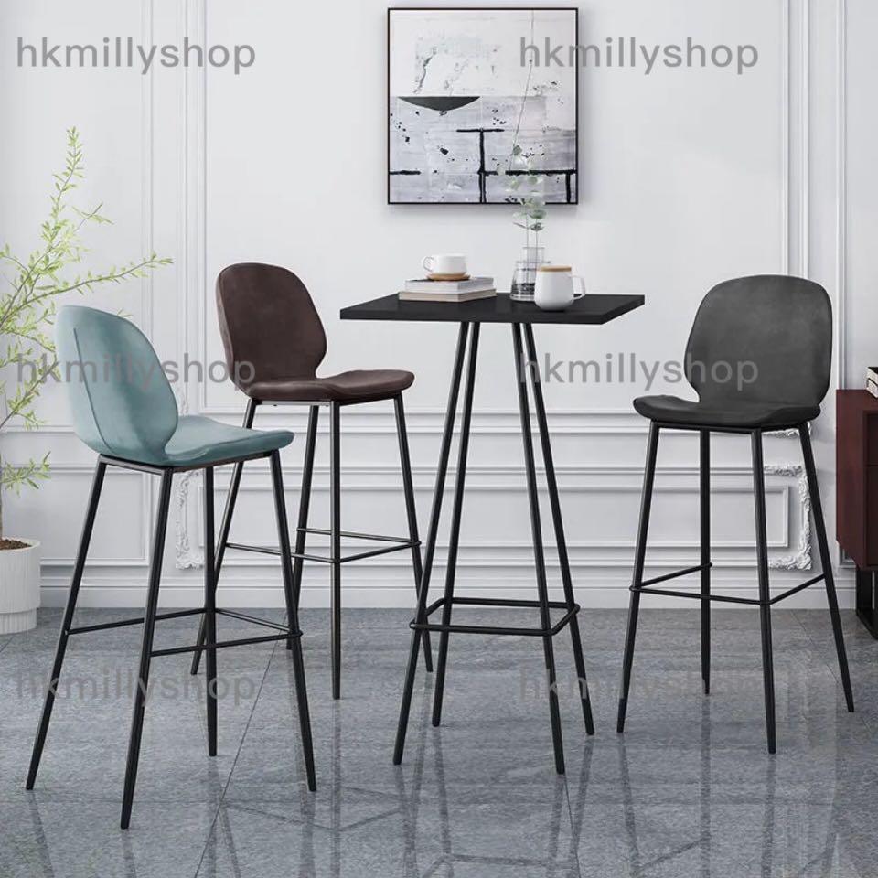 A&0895鐵藝吧檯 工業風吧枱椅組合 酒吧高腳椅 高腳凳 高腳台 奶茶店咖啡店家用休閒桌椅
