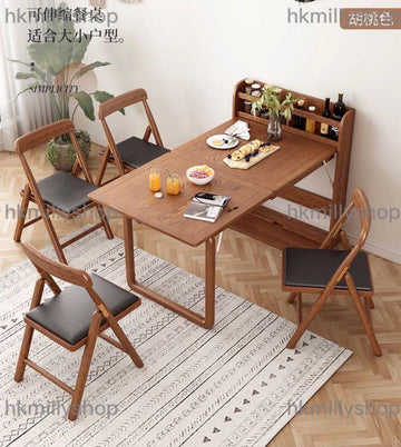 A&0922折疊餐枱椅 餐桌 餐椅 食飯枱 折疊椅 摺枱 小戶型桌子 伸縮桌 伸縮枱 餐椅組合