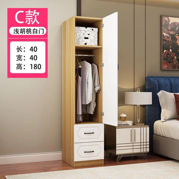 A&0932簡易細衣櫃 板材結實耐用 儲物櫃 抽屜櫃 落地櫃 單門櫃