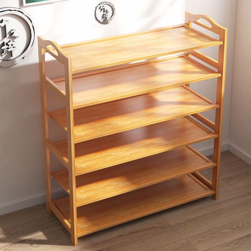 A&0338簡易鞋架 楠竹多層置物架 收納架 鞋櫃