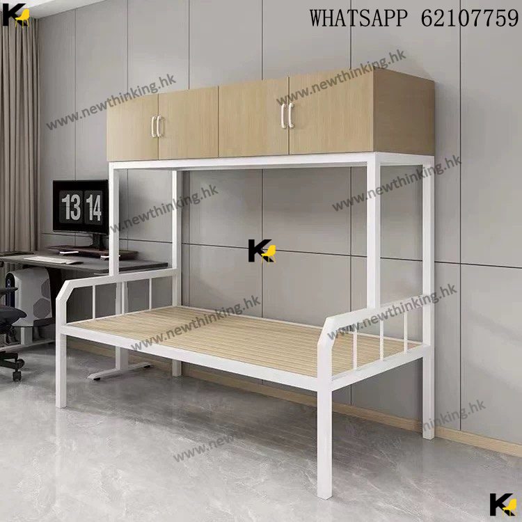 A&5218鐵架床 儲物床 單人床 雙人床 組合床 上櫃下床 高架床 床櫃一體 工人床 學生宿舍床全新包送貨