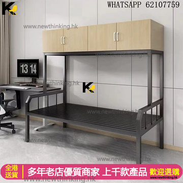 A&5218鐵架床 儲物床 單人床 雙人床 組合床 上櫃下床 高架床 床櫃一體 工人床 學生宿舍床全新包送貨