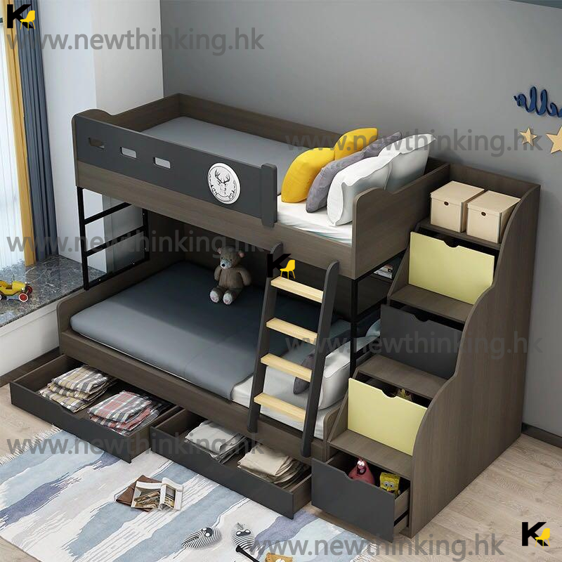 A&0811子母床碌架床上下床雙層床高低床兒童床 拖床 三床