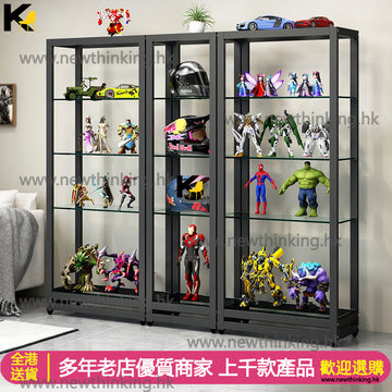 A&1029展示櫃 手辦櫃 玻璃櫃 模型玩具櫃 收納架 陳列架 陳列櫃 門店置物櫃