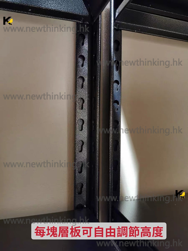 A&0516升級筒體立柱 超強承重貨架 加寬加大儲物架 自由調節高度 收納架 展示架 多層落地置物架 倉庫專用貨架 鐵架 書櫃 書架 倉儲架 貨櫃