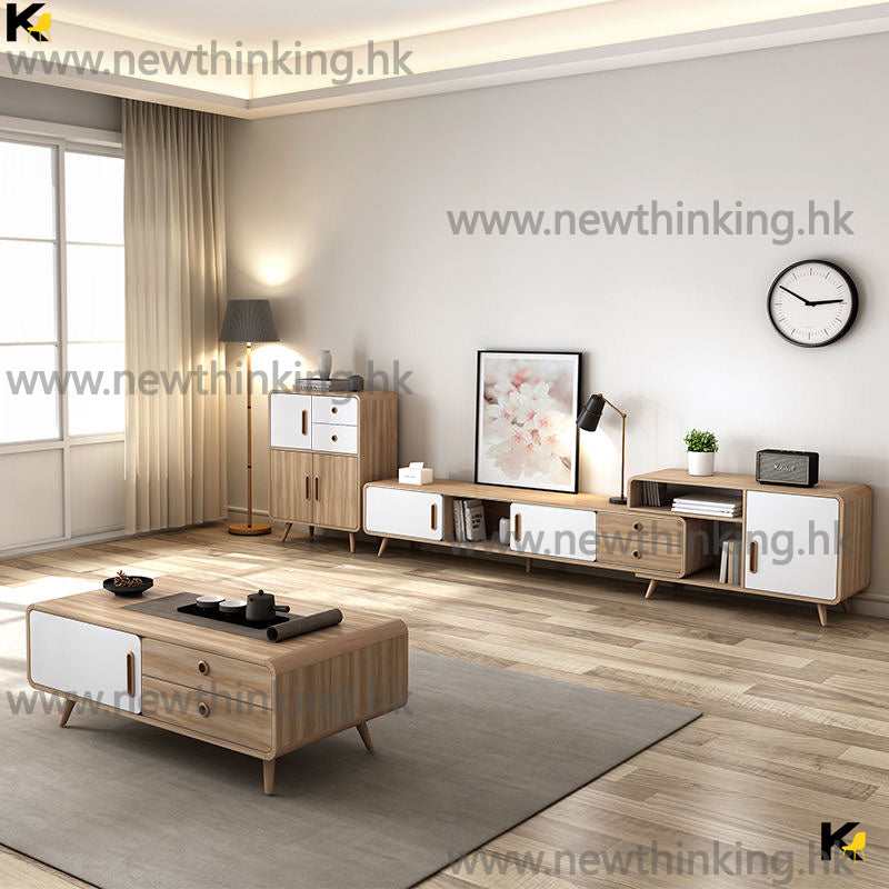 A&0517電視櫃 茶几 組合櫃 客廳落地櫃 地台 電視機櫃 茶桌 茶枱 地櫃 矮櫃 儲物櫃
