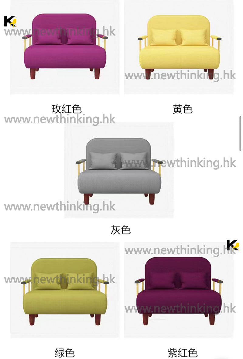 A&0518布藝梳化床 sofa bed 沙發床 折疊床 摺床 雙人沙發床 單人沙發床 單座位布藝梳化床