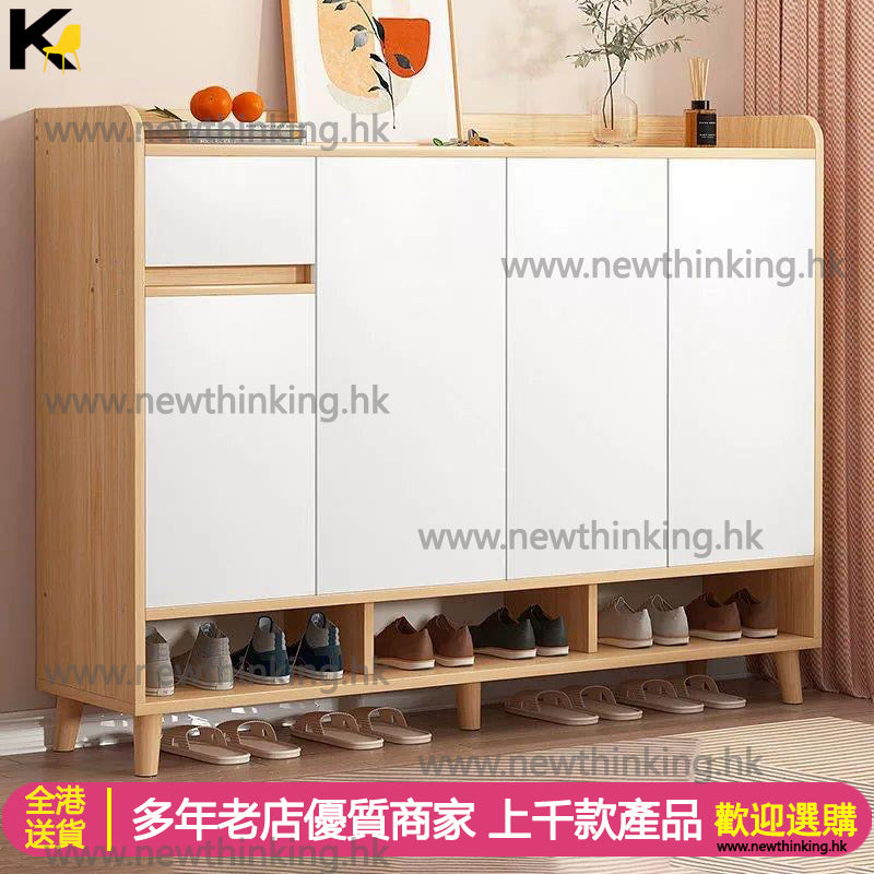 A&0529簡約鞋櫃 大容量鞋架 玄關櫃 入門收納櫃 儲物櫃 置物櫃 門口收納櫃子 帶抽屜櫃桶多層收納