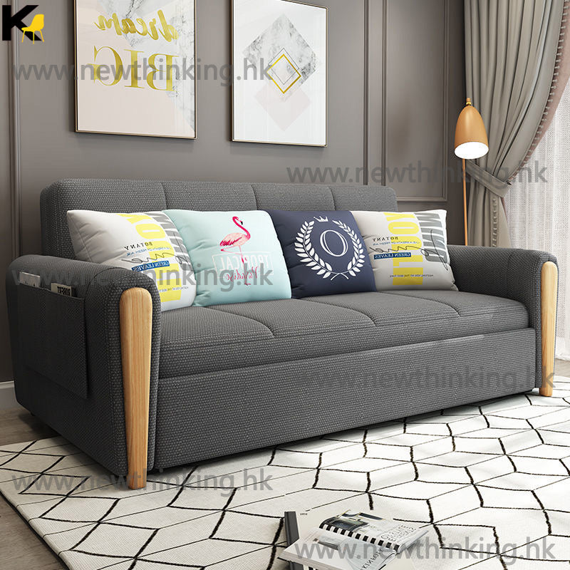 A&0079儲物梳化床 多功能布藝沙發床 sofa bed 可升級乳膠