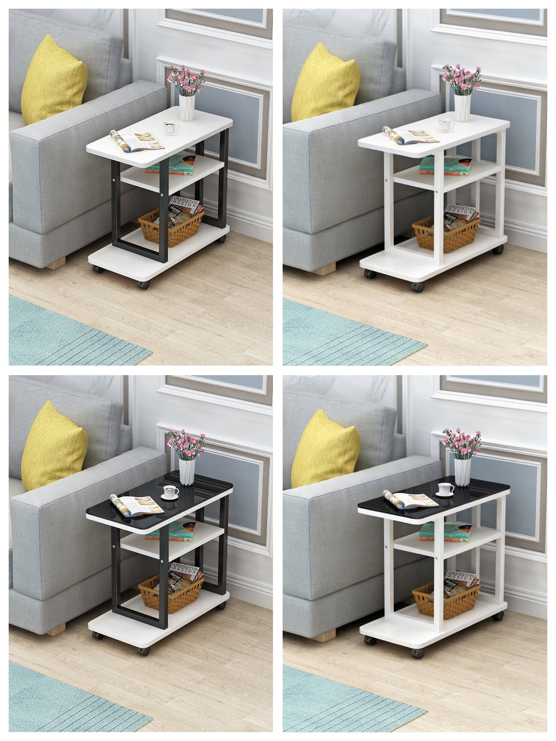 A&0819茶几 邊几 沙發邊櫃 扶手櫃 角几 可移動茶几