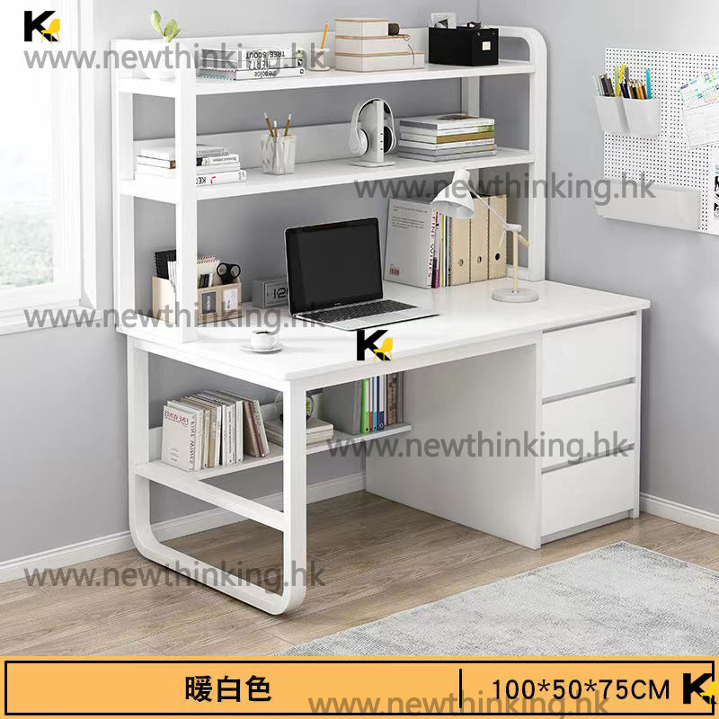 A&5006台式電腦枱 電腦桌 辦公枱 辦公桌 書桌 寫字台 書架一體桌 兒童學習桌 書枱