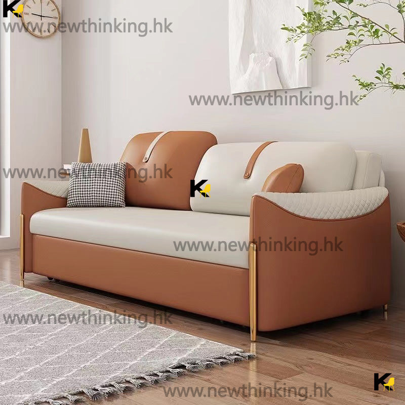 A&5010防水梳化床 沙發床 梳化床 輕奢時尚沙發 科技佈多功能折疊床 推拉床 全新包送貨 儲物梳化床 布藝梳化床 科技絨布sofa bed