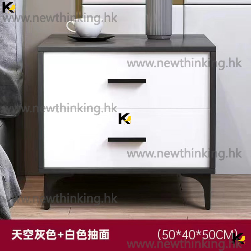 A&0576床頭櫃 房間儲物櫃 收納櫃 櫃桶 抽屜櫃 極簡床邊櫃 小型輕奢高級儲物櫃 意式風格全新包送貨