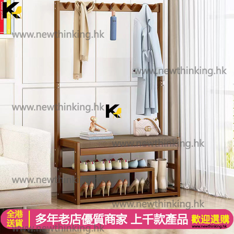 A&1093換鞋凳掛衣架入門衣帽架組合鞋櫃門廳櫃玄關櫃可坐鞋櫃鞋架穿鞋凳門口鞋架高身鞋架