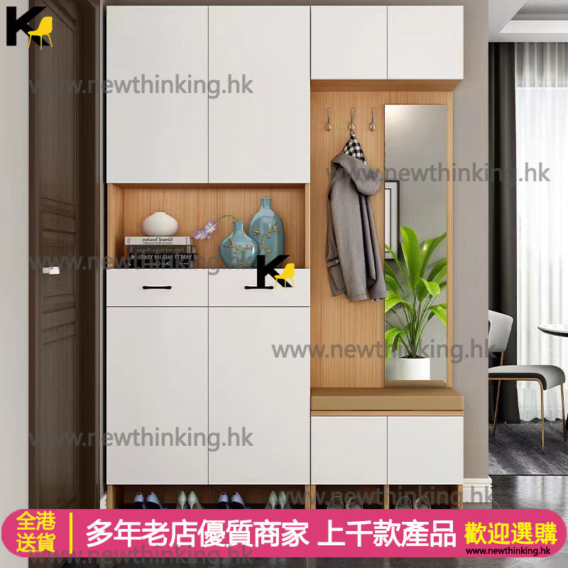 A&1102大容量鞋櫃 儲物櫃 收納櫃 入門櫃 玄關櫃 隔斷櫃 衣帽櫃 換鞋凳 鞋架 簡約大氣置物架