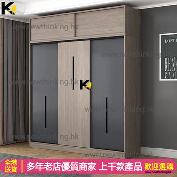 A&1109趟門衣櫃 臥室收納櫃 推拉門衣櫃 大容量衣櫃 移門衣櫃 儲物櫃