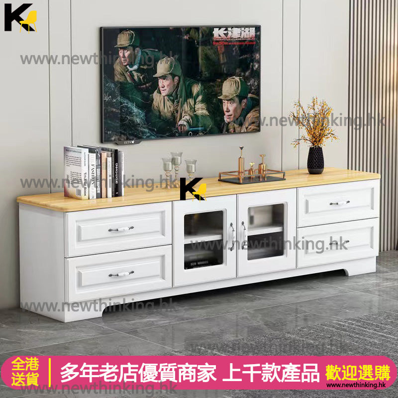 A&1114實木電視櫃 加高款客廳收納櫃 儲物櫃 置物櫃 落地櫃 高身組合地櫃 邊櫃