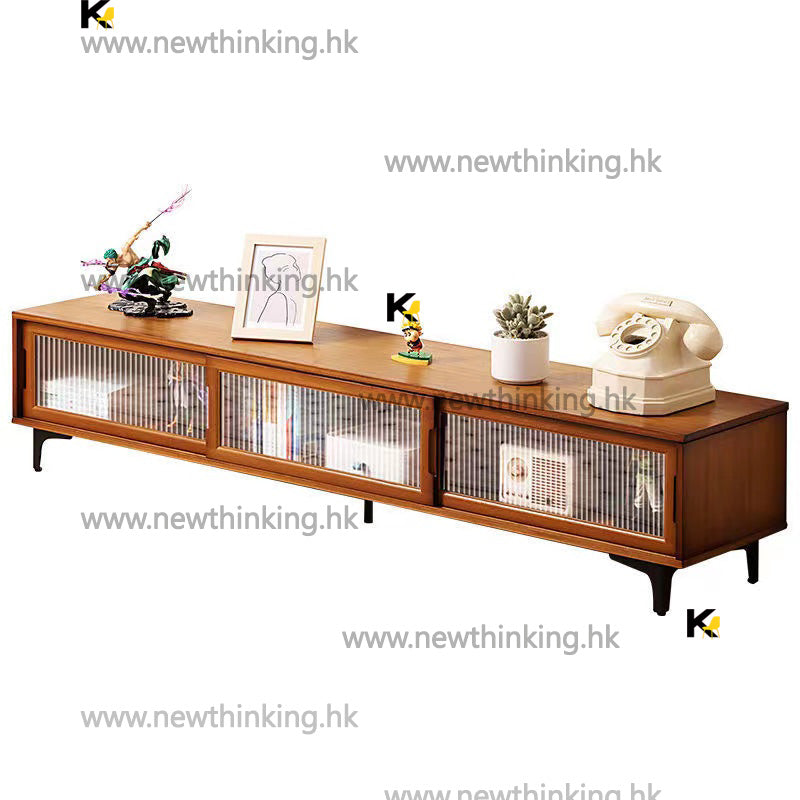 A&5025電視櫃 客廳收納櫃 楠竹材質儲物櫃 置物櫃 落地櫃 組合地櫃 邊櫃
