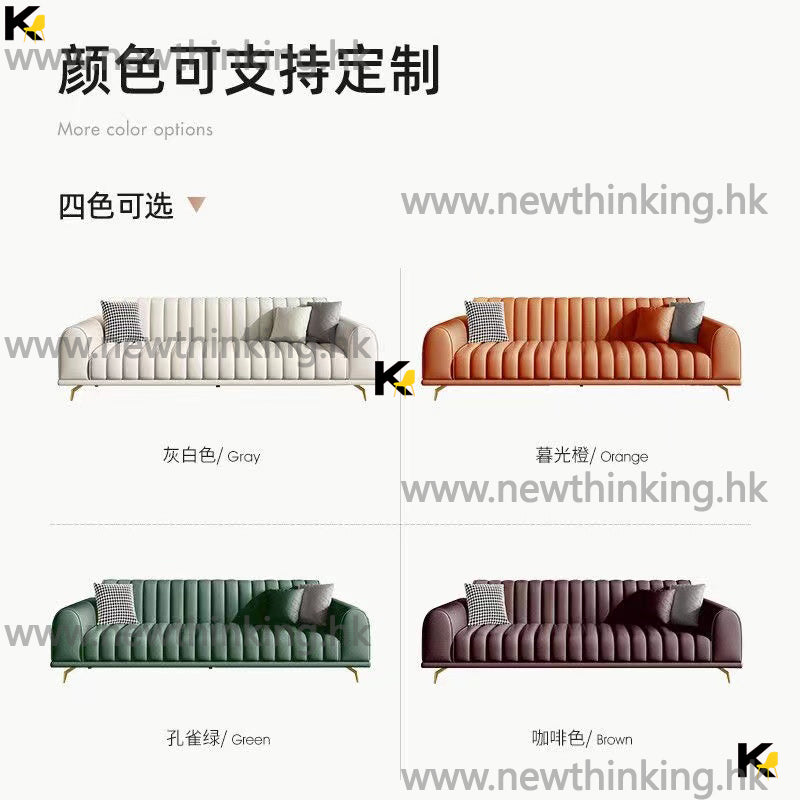 A&0594科技布梳化 沙發 直排沙發 雙人位梳化 三人位皮質沙發