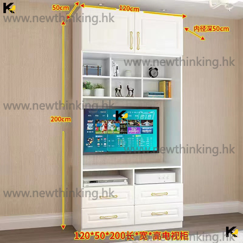 A&0600電視櫃衣櫃組合櫃 收納櫃 客廳儲物櫃 掛衣櫃 衣帽櫃 多功能儲物櫃 實用收納櫃