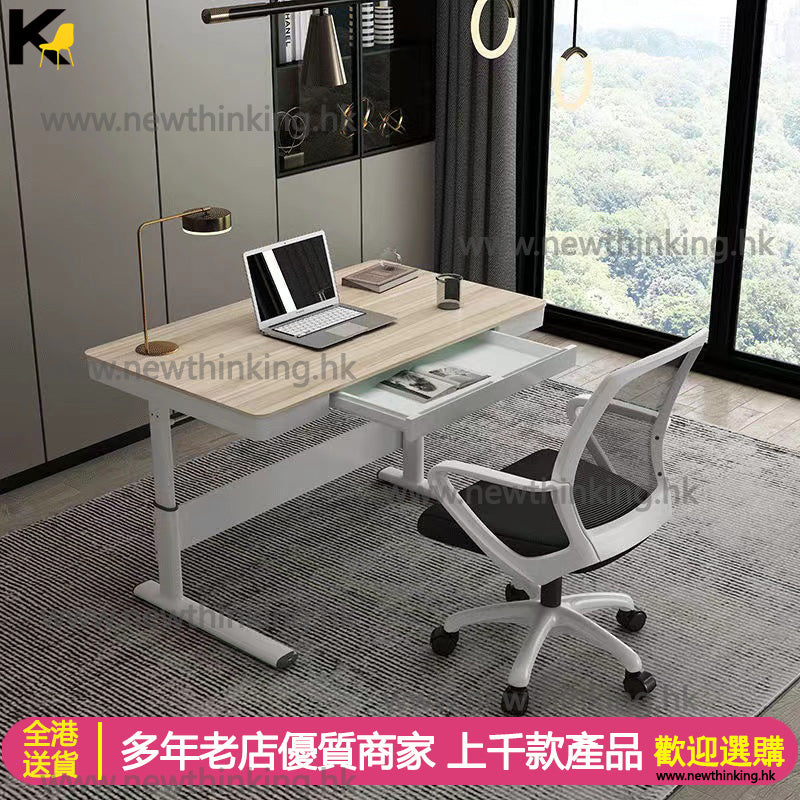 A&0652升降電腦桌帶櫃桶 書枱 書桌 升降桌 學習桌 寫字枱 電腦臺 升降電腦枱 電腦台