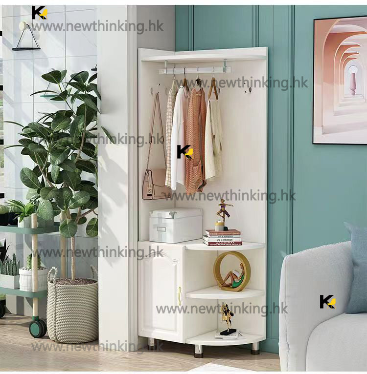 A&1153轉角衣帽架 掛衣架 置物架 儲物櫃 置物櫃 落地架 客廳櫃 儲物衣帽架 轉角櫃