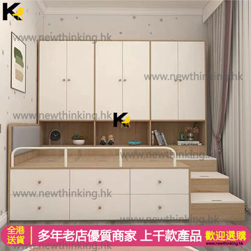 A&0708組合床 衣櫃床 榻榻米收納床 兒童床 一體床 多功能半高床