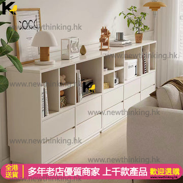 A&0742書櫃 收納櫃 客廳地櫃 電視櫃 隔斷櫃 奶油風餐櫃 裝飾櫃 抽屜櫃 櫃桶 書架 儲物櫃
