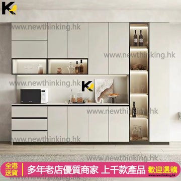 A&0743餐邊櫃 C字櫃 碗櫃 茶水櫃 微波爐置物櫃 酒櫃 頂天立地櫃子 餐廳儲物櫃