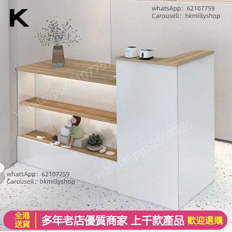 A&5070收銀櫃吧枱桌收銀台小型簡約公司前台門店收銀台店鋪專用服裝店奶茶店吧枱辦公枱電腦台