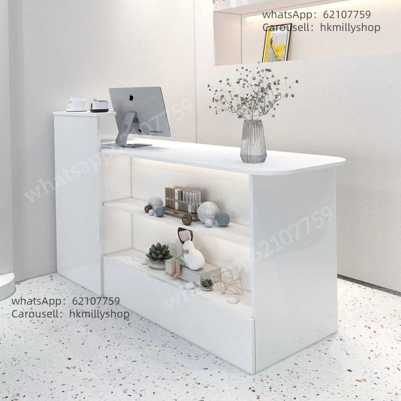 A&5070收銀櫃吧枱桌收銀台小型簡約公司前台門店收銀台店鋪專用服裝店奶茶店吧枱辦公枱電腦台