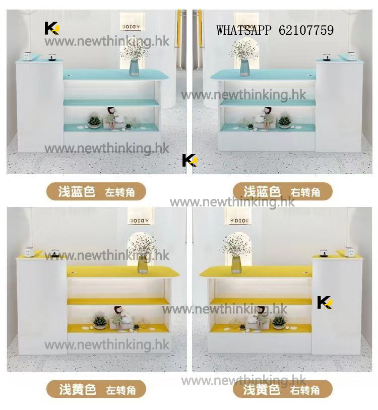 A&5070收銀櫃吧枱桌收銀台小型簡約公司前台門店收銀台店鋪專用服裝店奶茶店吧枱辦公枱電腦台