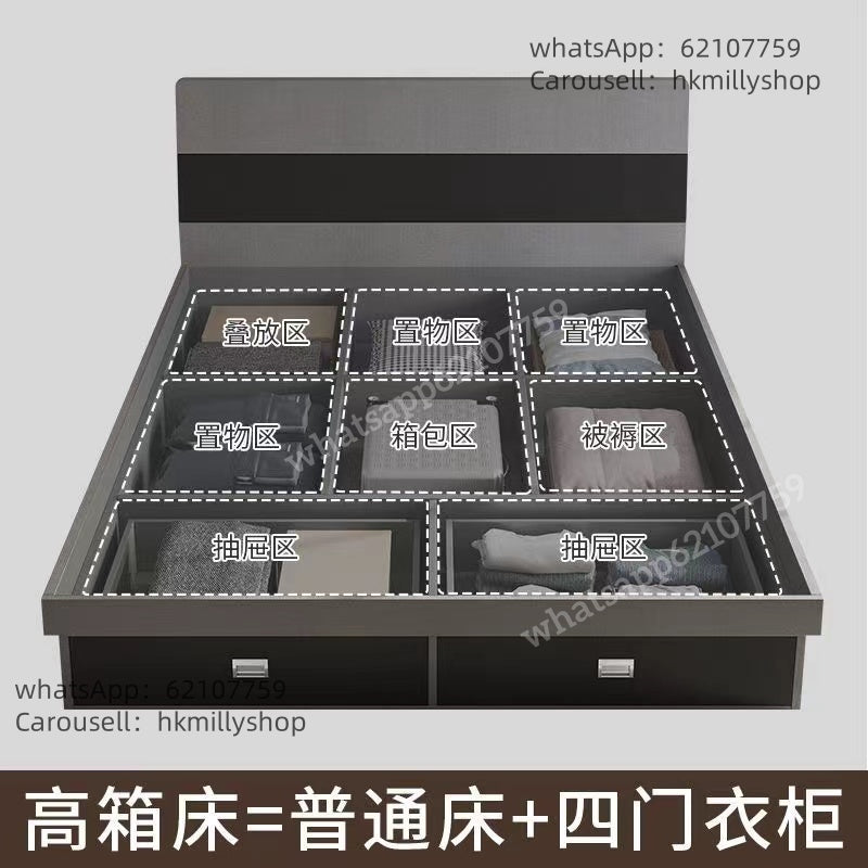 A&5072榻榻米床架 雙人床 儲物床 櫃桶床 抽屜床 箱體床 床架 日式榻榻米床
