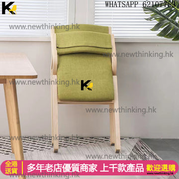 A&5075實木餐椅 折疊椅 靠背椅 便捷辦公電腦椅 家用樺木椅子