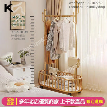 A&5095掛衣架  衣帽架 臥室落地置物架 可移動帶轆 衣服收納架全新包送貨new#free delivery#Hanger # Cloak Rack # Cloak Cabinet#