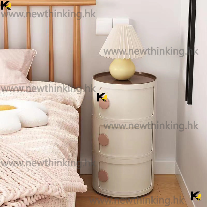 A&0764床頭櫃 儲物櫃 收納櫃 推拉門櫃子 趟門收納櫃 沙發邊櫃 迷你小床頭 兒童收納櫃