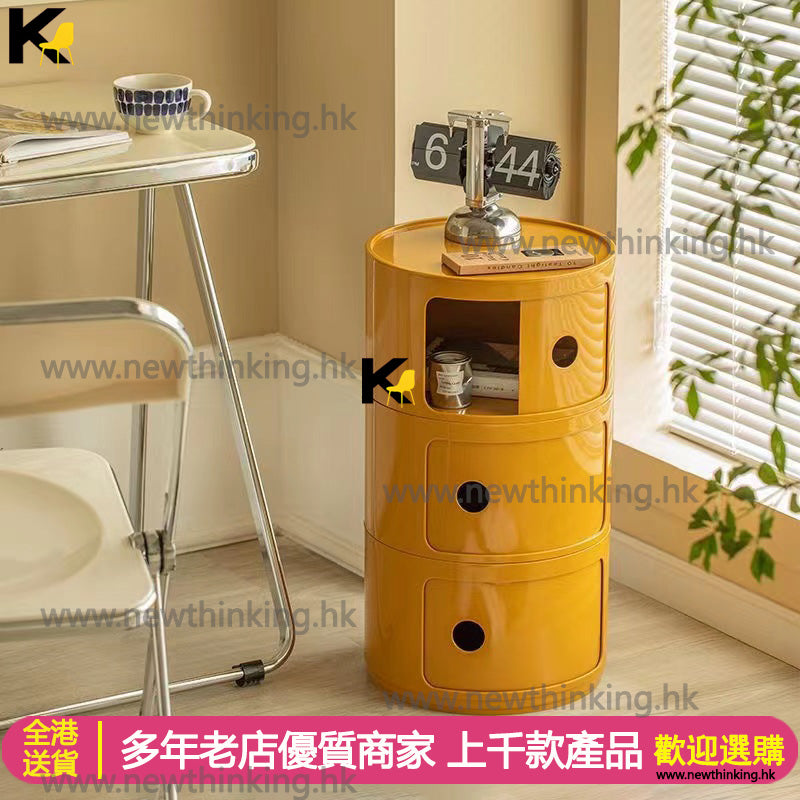 A&0764床頭櫃 儲物櫃 收納櫃 推拉門櫃子 趟門收納櫃 沙發邊櫃 迷你小床頭 兒童收納櫃