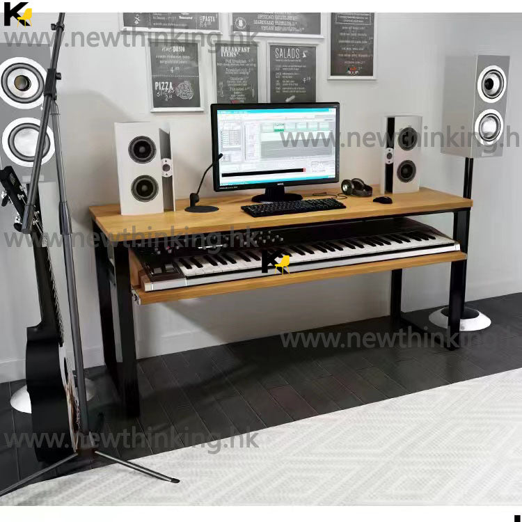 A&0775簡約琴桌 電子琴桌子 工作台 書枱 書桌 琴架 音樂桌 鋼琴桌 編曲鍵盤調音桌 編曲枱 音樂枱