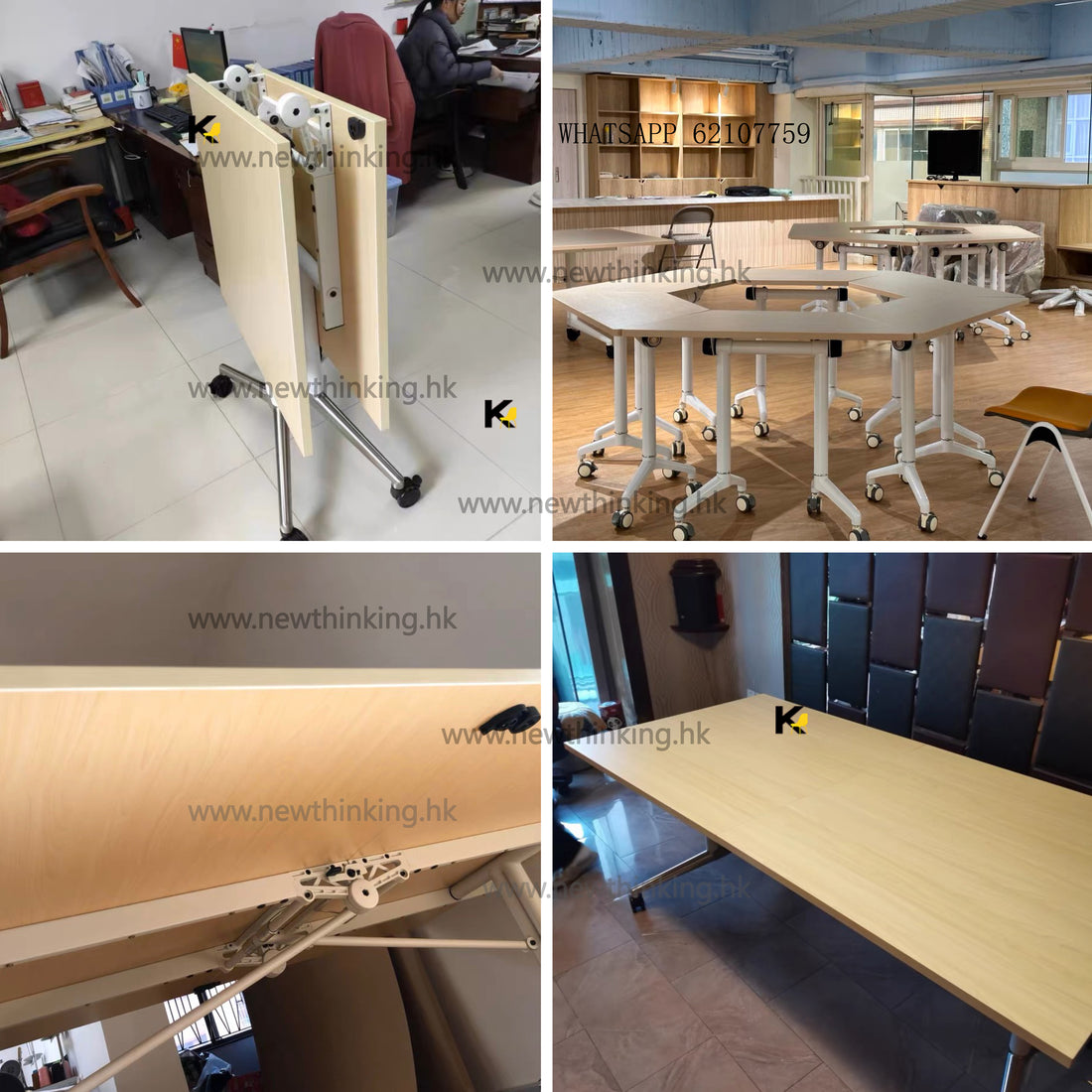 A&5096可折疊會議桌 培訓桌 辦公桌 長條桌子  辦公枱 可移動桌子 可伸縮多用途電腦台 書枱 學習檯 可定制尺寸